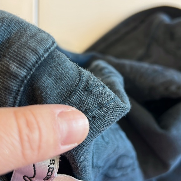 Chico's - size 1, Blue Gray Cotton Jacket - Picture 5 of 8